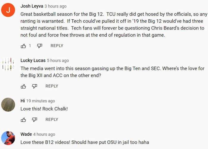 comments from Clint Foster's video