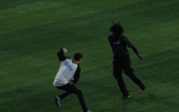 Fans Charges onto field at Marlins versus Phillies Game
