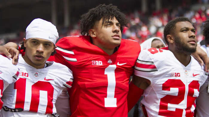 82. Cameron Martinez, Kamryn Babb and Cameron Brown