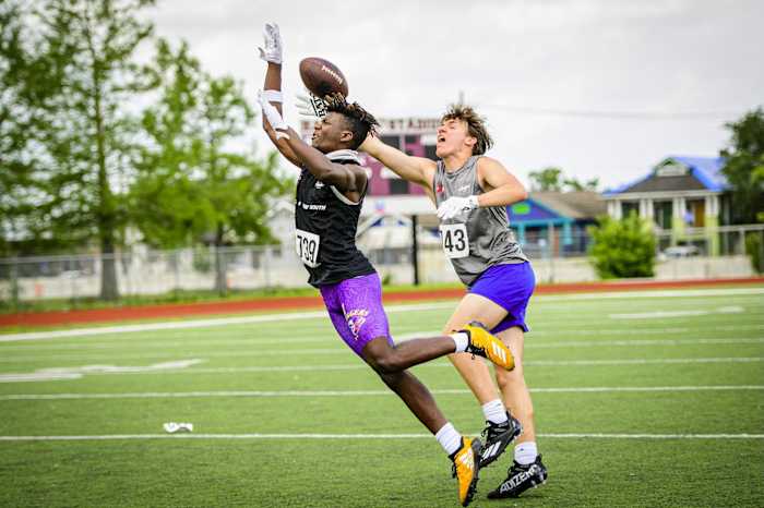 Jeremiah Clark breaks up a pass