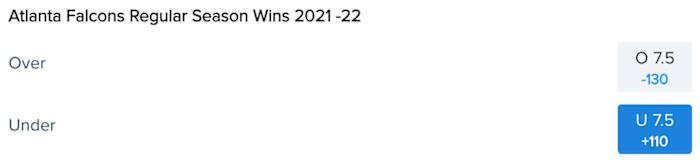 Atlanta Falcons Win Total Odds via FanDuel Sportsbook
