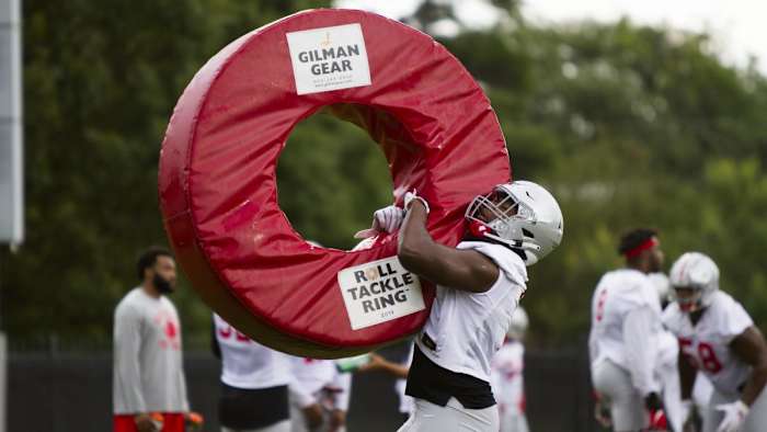 Defensive tackle Mike Hall