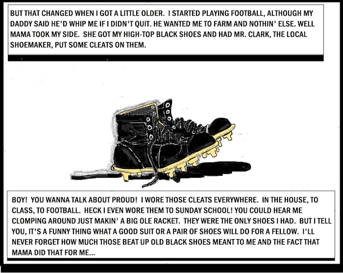 Crimson Tikes Guts and Glory: Old Football Cleats