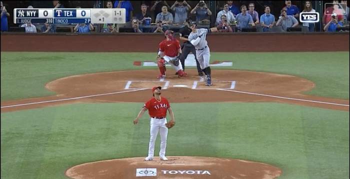 Aaron Judge hits his 62nd home run of the season off Jesús Tinoco