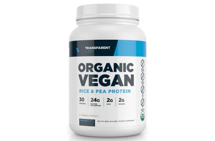 transparent labs rice _ pea protein