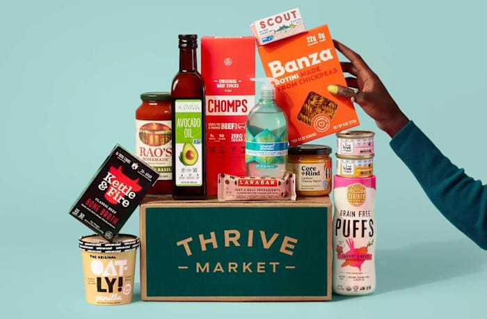 Thrive Market grocery delivery service food items