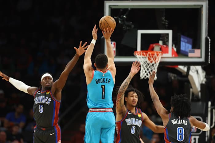 G Devin Booker is capable of leading the Suns in the playoffs, like he's done previously. 