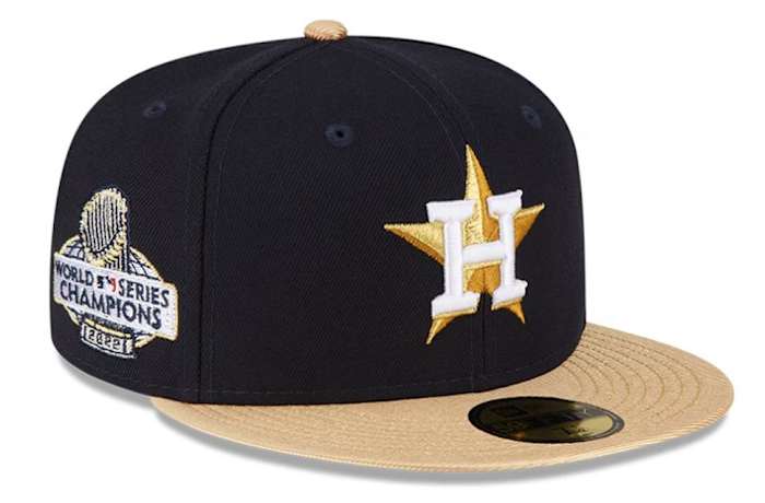 New Era Navy Houston Astros 2023 Gold Collection 59FIFTY Fitted Hat - $43.99