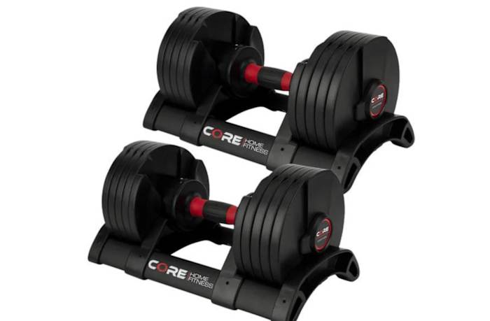 Core Home Fitness Adjustable Dumbbell Set