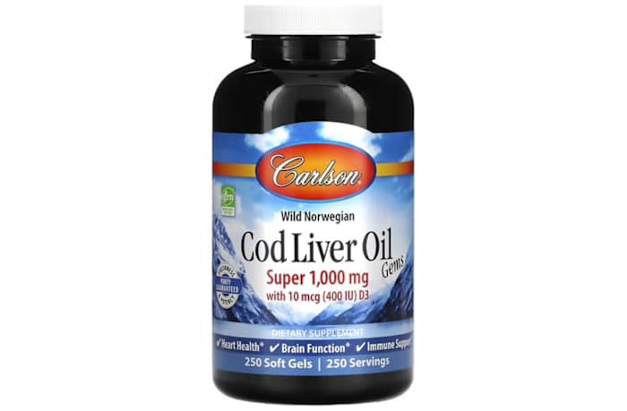 Carlson Wild Norwegian Cod Liver Oil Gems