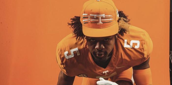 4-star EDGE Jordan Ross on an unofficial visit to Tennessee in Knoxville, Tennessee, on April 15, 2023. (Photo courtesy of Jordan Ross)