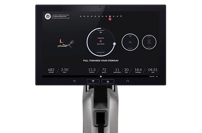 Aviron-Strong-Series-Rower-interface