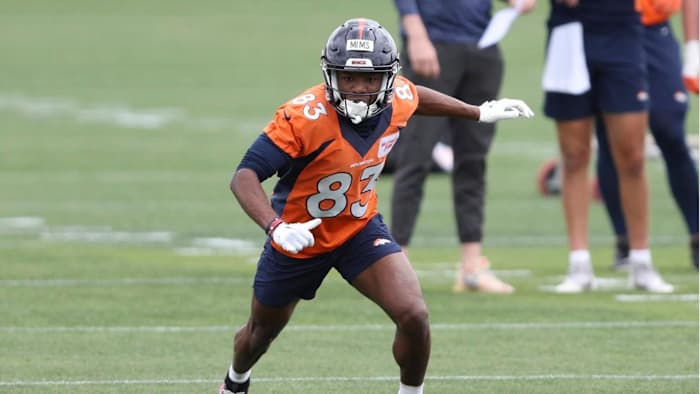 Denver Broncos rookie wideout Marvin Mims, Jr.