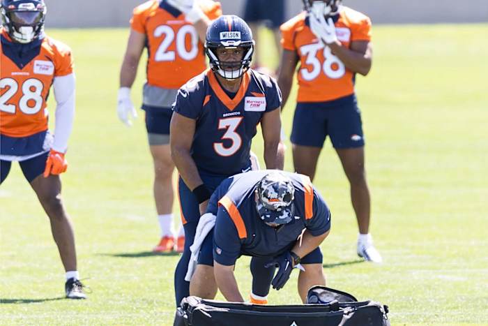 Denver Broncos quarterback Russell Wilson