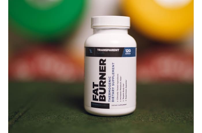Transparent Labs Fat Burner on table