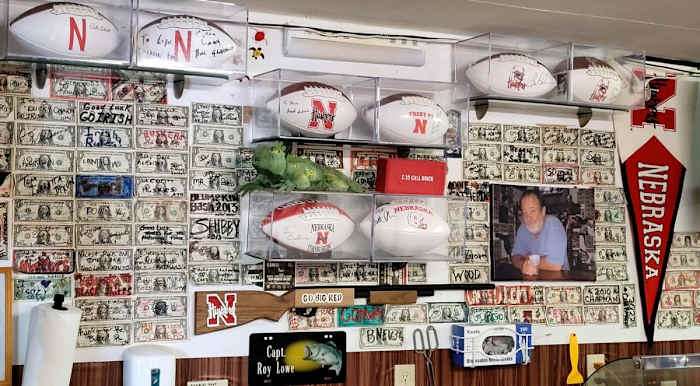 Husker Football Coaches Autographed Footballs