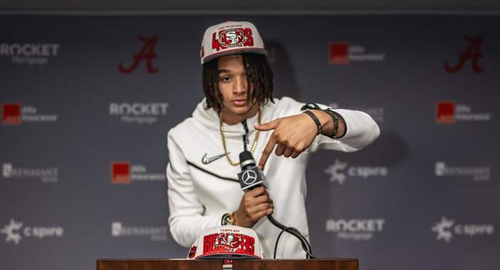 Jameer Grimsley on his official visit to Alabama