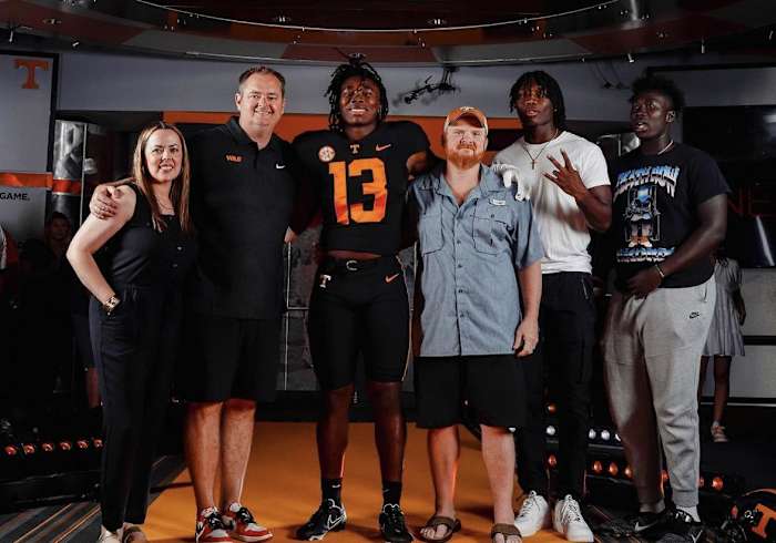 2024 LB Edwin Spillman during his official visit to Tennessee on June 16