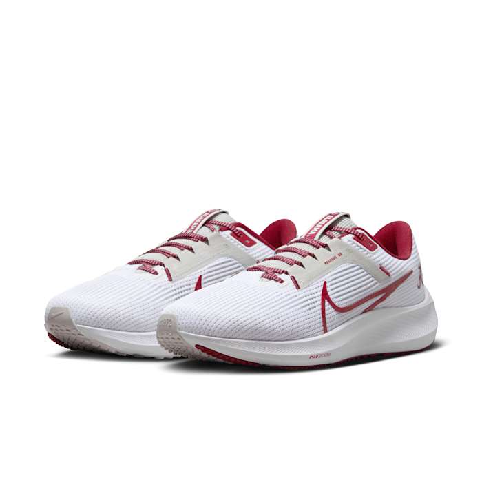 Alabama Crimson Tide White NCAA Zoom Pegasus 40 - $139.99