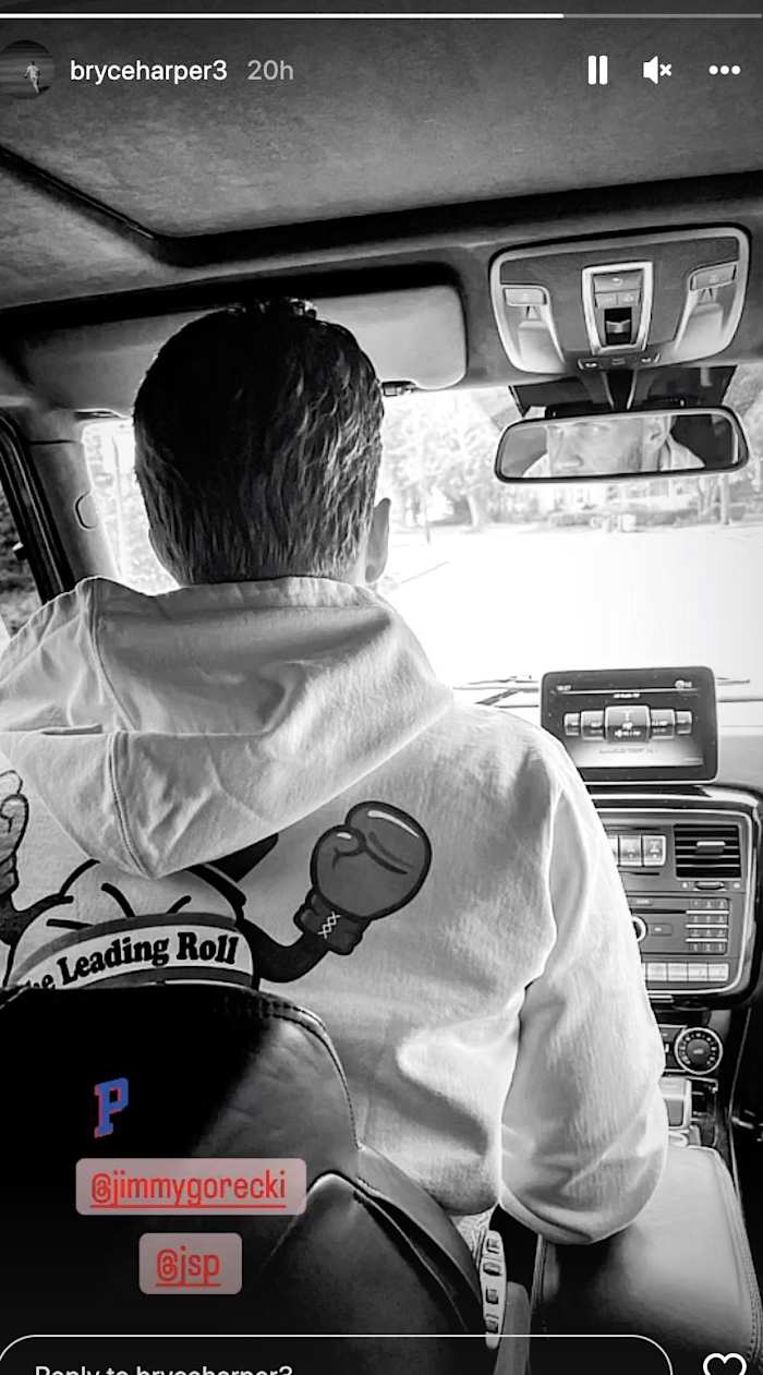 Bryce Harper's Instagram story