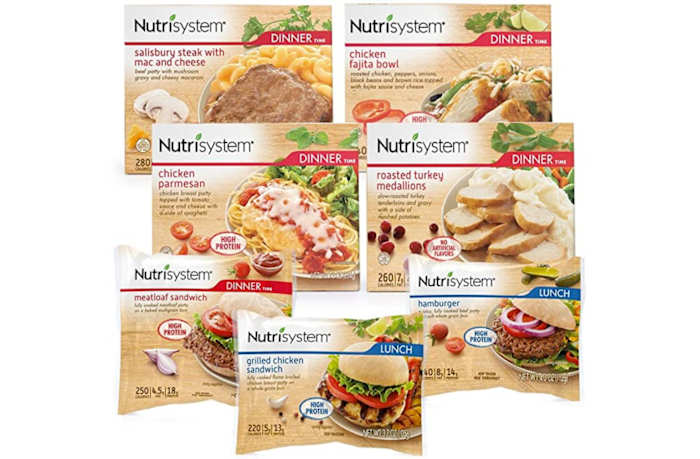 Seven boxed dinner options from Nutrisystem
