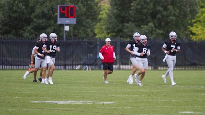 34. Mason Maggs, Chad Ray, Devin Brown, Kyle McCord and C.J. Stroud