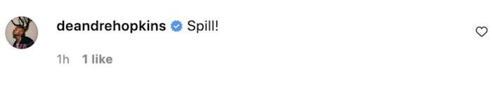 DeAndre Hopkins' Comment