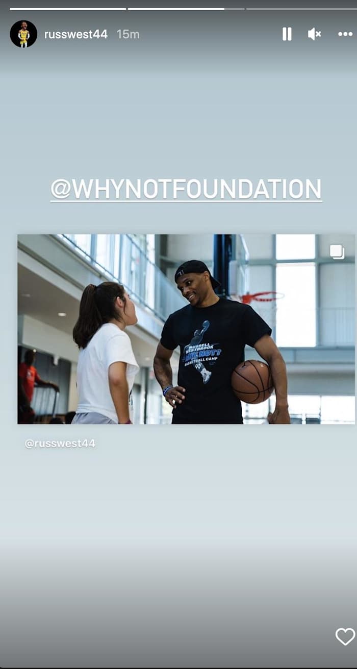 Russell Westbrook's Instagram Story