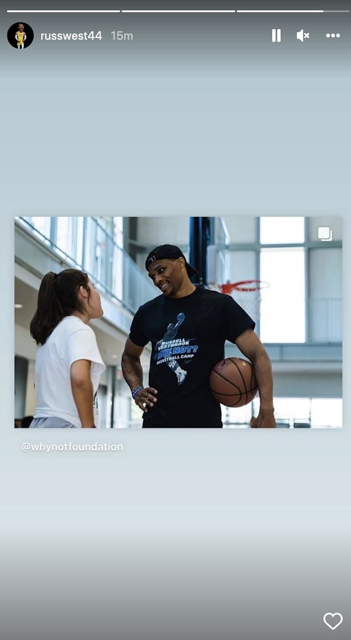 Russell Westbrook's Instagram Story