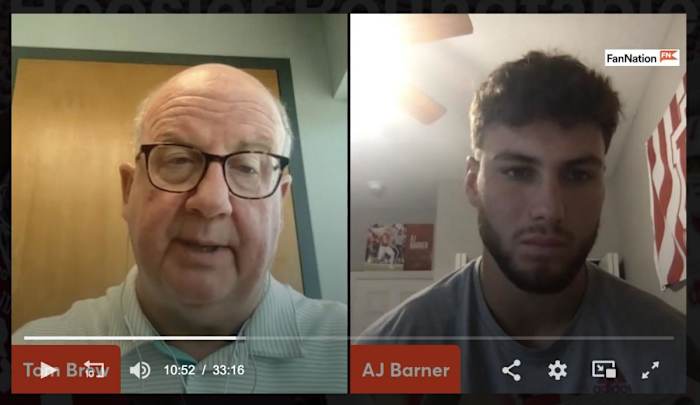 HoosiersNow.com publisher Tom Brew and Indiana tight end AJ Barner talk about the Hoosiers' win over Illinois last Friday.