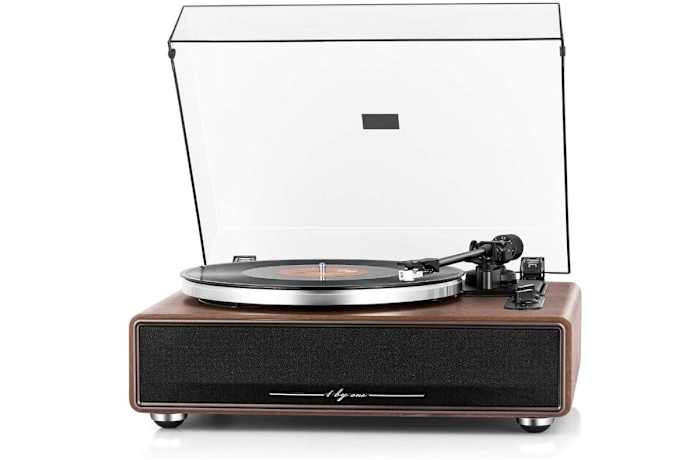 1 BY ONE High Fidelity Belt Drive Turntable with Built-in Speakers