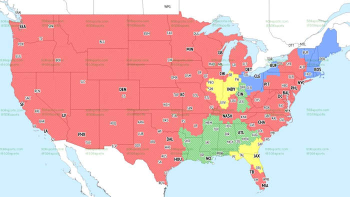 Bengals-Saints projected in green for Week 6