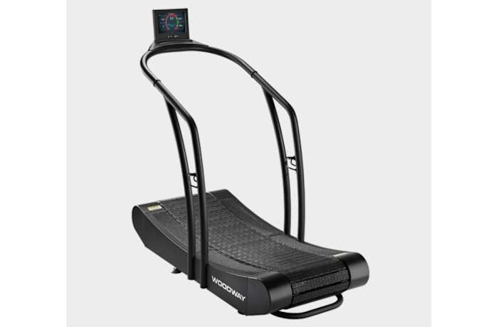 The Woodway Curve Treadmill in black