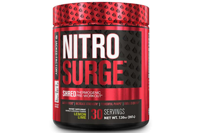 Jacked Factory Nitrosurge Shred Pre-Workout Fat Burner