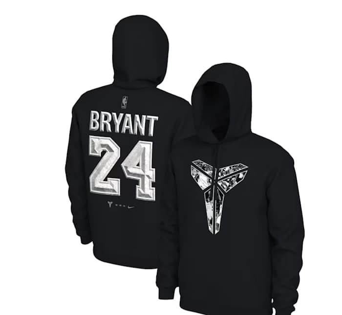 Los Angeles Lakers Kobe Bryant Nike Black Memorial Statue Unveil Name & Number Hoodie - $69.99