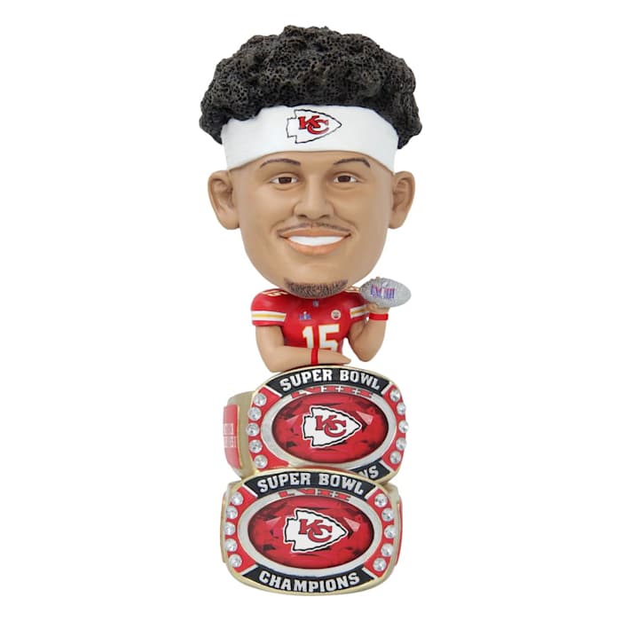 Patrick Mahomes Kansas City Chiefs Super Bowl LVIII Champions BTB Double Ring Bighead - $75
