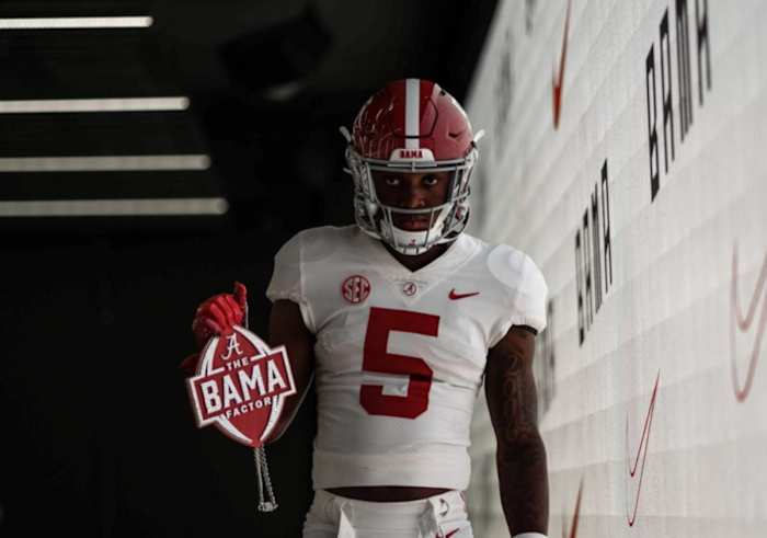 2025 4-star RB Akylin Dear during an unofficial visit to Alabama. (Photo courtesy of Akylin Dear)