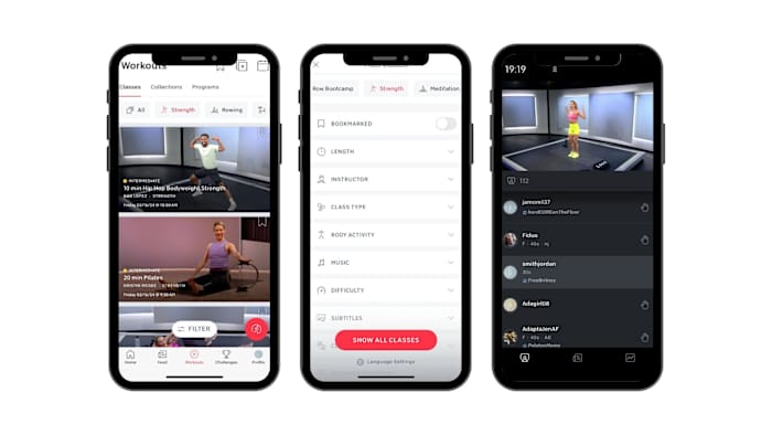 Peloton App Screenshots