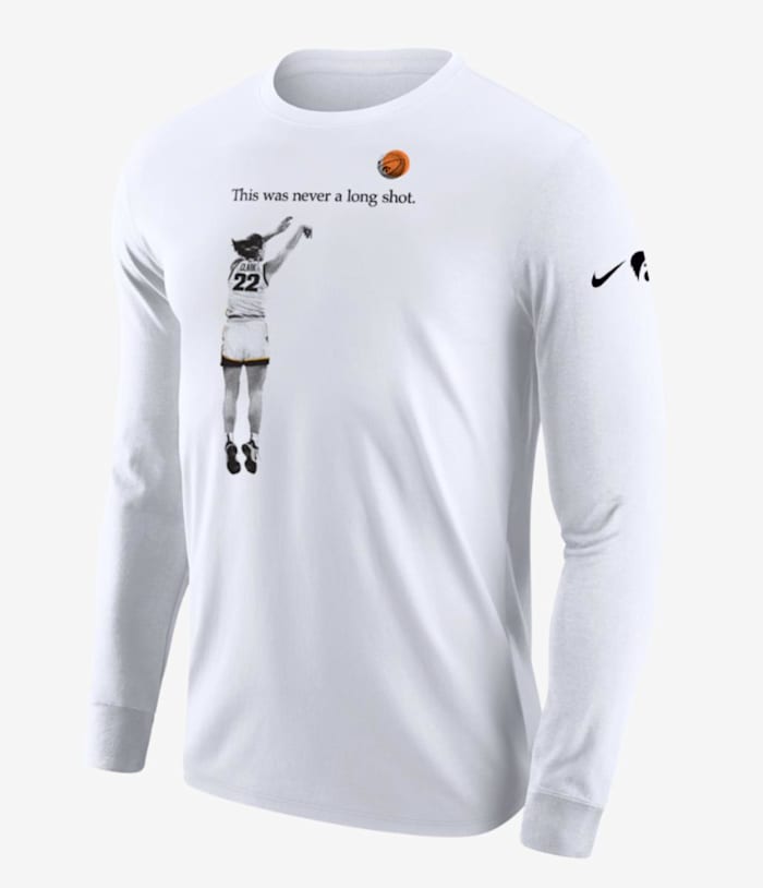 Caitlin Clark NCAA All-Time Scoring Record Nike Long Sleeve Tee