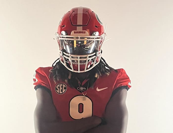 2026 5-star Samari Matthews during an unofficial visit to Georgia. (Photo courtesy of Samari Matthews)