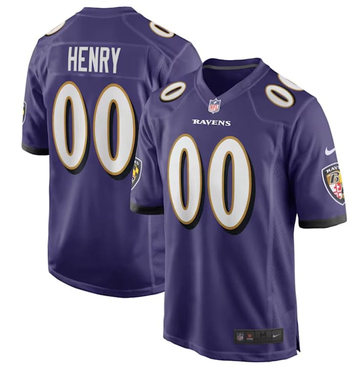 Derrick Henry Baltimore Ravens Nike Game Player Jersey - $129.99