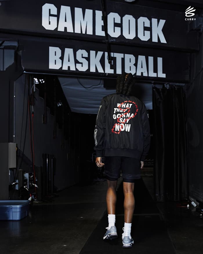 MiLaysia Fulwiley in a Curry Brand photo shoot.