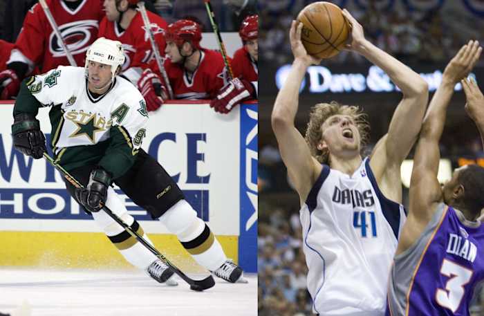 Mike Modano, Dallas Stars, Dirk Nowitzki, Dallas Mavericks