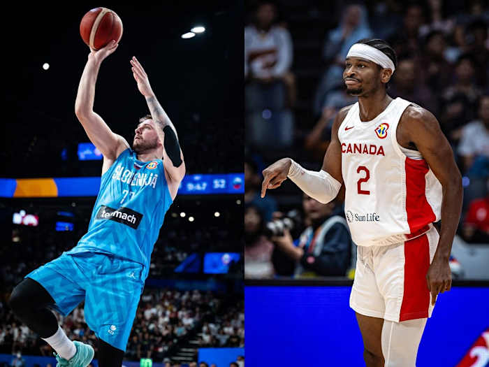 Luka Doncic, Slovenia, Shai Gilgeous-Alexander, Canada