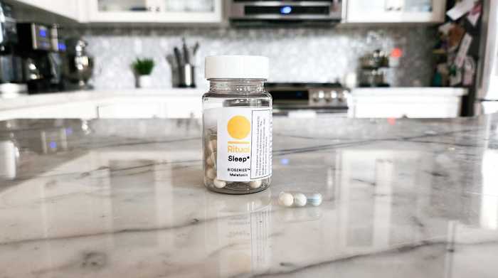 Ritual-Sleep-BioSeries-Melatonin-bottle-kitchen-backdrop