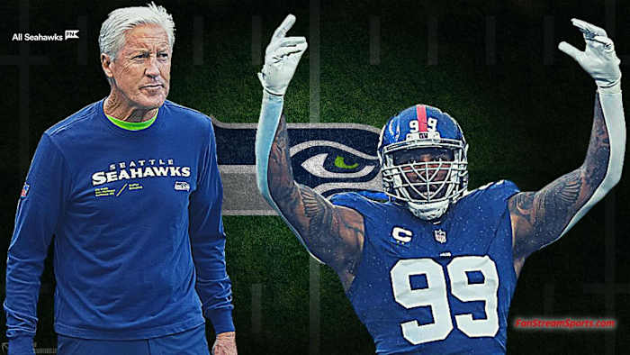 Pete Carroll (K) and Leonard Williams
