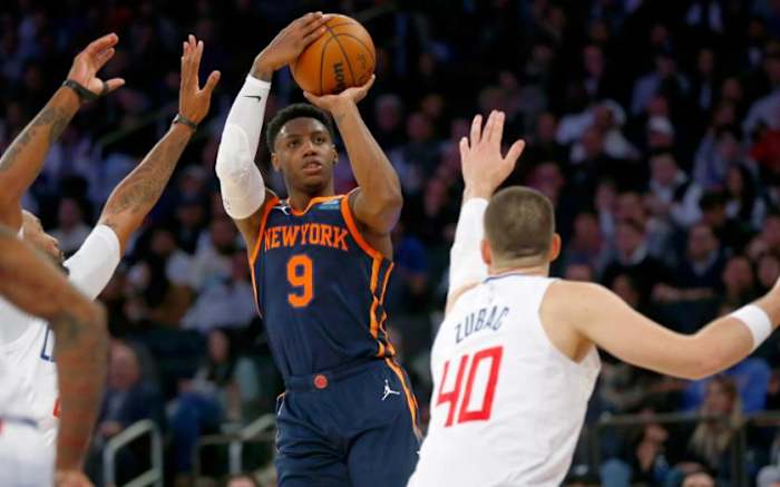 RJ Barrett put up 26 upon his return to the Knicks lineup on Monday