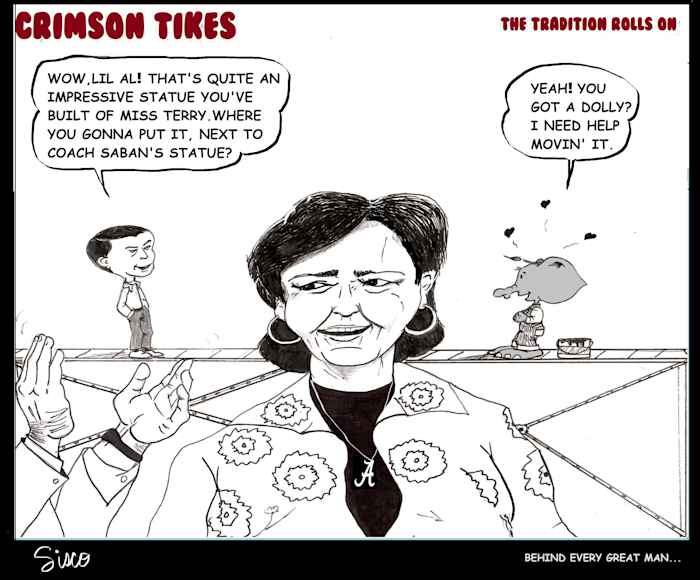 Crimson Tikes: Saban Statuesque