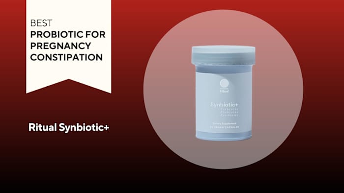 A blue bottle of Ritual Synbiotic+ probiotics