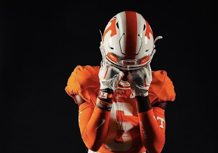2025 4-star S Jordan Young during an unofficial visit to Tennessee. (Photo courtesy of Jordan Young)